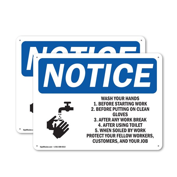 Signmission Safety Culture Sign, 10 in Width, Plastic, Rectangle OS-2PACK-NS-P-710-L-18947 - main